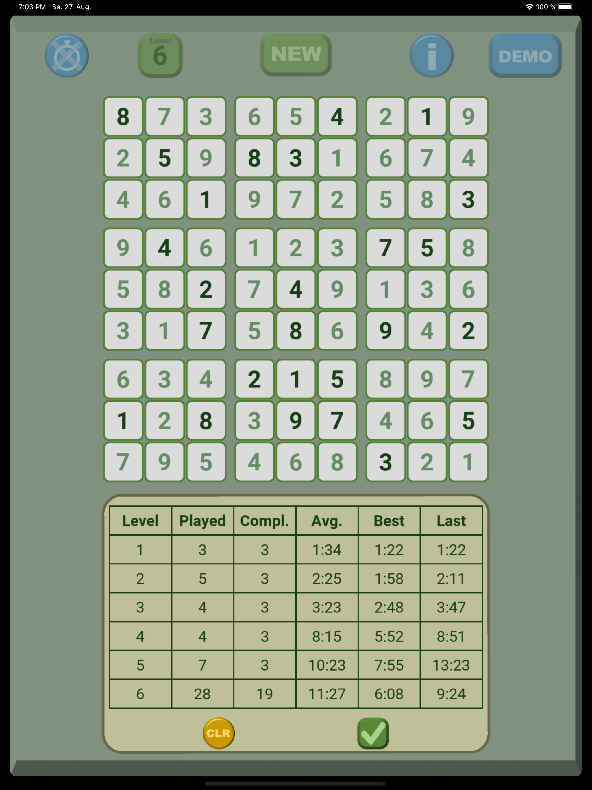 SUDOKU DIABOLIC TECHNIQUES: END