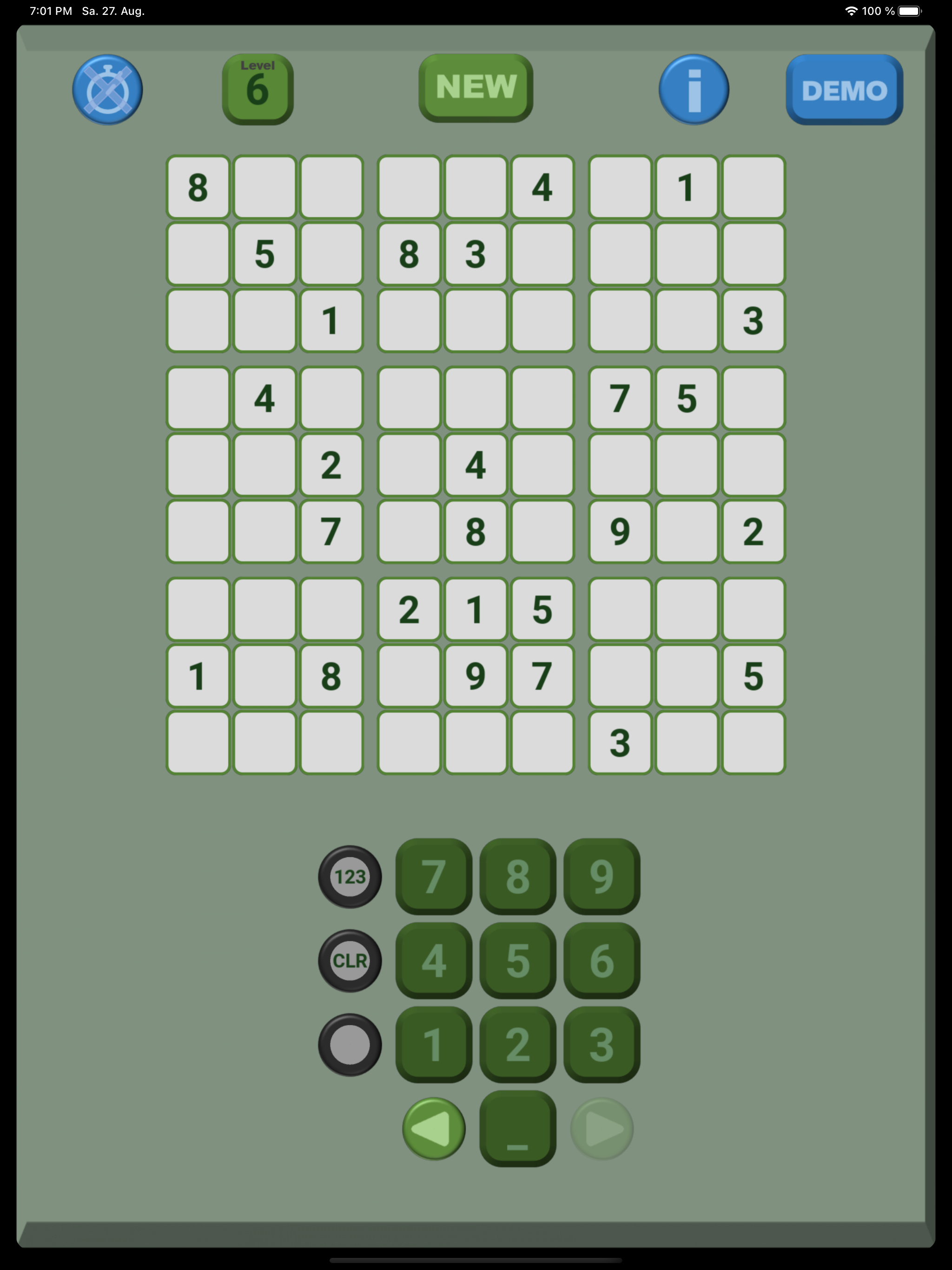 SUDOKU ADVANCED TECHNIQUES: START